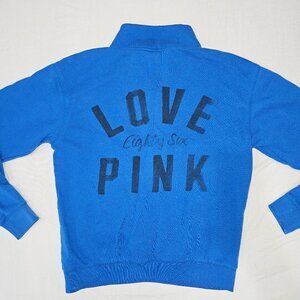 PINK Quarter Zip - Blue